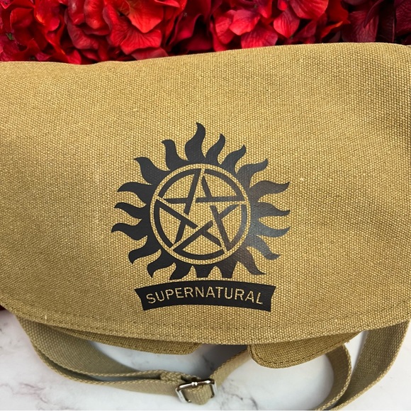 Supernatural Canvas Crossbody Messenger Bag - Picture 5 of 15